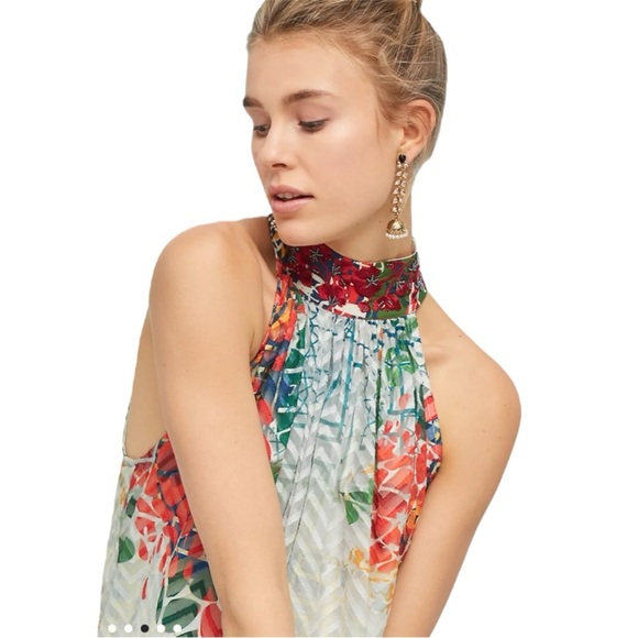 Bhanuni by JYOTI | Anthropologie | The Marilla Maxi Dress Halter Embroidery Boho - Picture 3 of 13